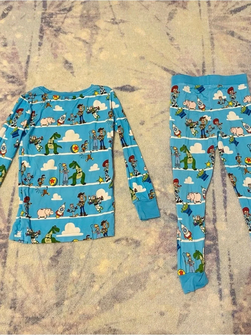 Little Sleepies Bright Blue Toy Story Pajama Set